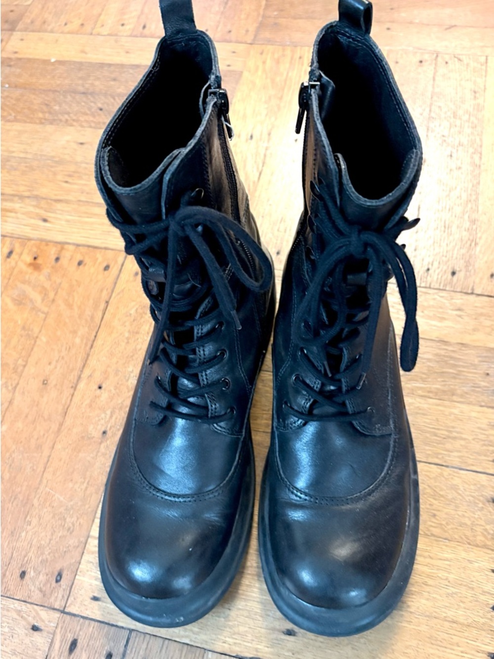 Jeffrey Campbell Traipse Lace-Up Combat Boots Sz 11